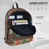 Backpack Southwestern Design Turquoise Beige Terracotta Bookbag Students School Bag Kids Rucksack Laptop Shoulder