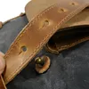 Rucksack Retro gewachste Leinwand Männer Tasche große verschleißfeste Outdoor-Reiserucksack wasserdicht Tagesrucksäcke Arbeit Computer Schultaschen