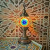 Lampade da tavolo Lampada marocchina Mano retrò Esotica Camera da letto Soggiorno Decorativa