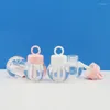 Storage Bottles 50 Pcs 2 Ml Clear Lipgloss Tube Cosmetic Container Pink Lid White Refillable Empty Tubes Packaging Portable