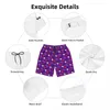 Men's Shorts Board Candy Canes Print Hawaii Beach Trunks Snowflakes Snowman Fast Dry Running Surf Plus Size Short Pants