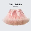 Vestidos infantis saia tutu para meninas, saia tutu fofa para balé crianças pettiskirt saia de princesa tule para festa de dança