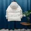 Men's Down Jacket Fashion Hooded French Luxury Brand Classic White Hooded Printed Thermal Jacket