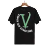 VLONE T-shirt Grote "V" T-shirt Heren / Dames Stellen Casual Modetrend High Street Los HIP-HOP 100% Katoen Overhemd met ronde hals en print US SIZE S-XL 1570