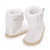 Bottes Malciklo Born Baby Girl Ankle Bow Winter Snow Chaussures de marche chaudes pour tout-petits nourrissons