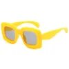 Kinder-Sonnenbrille für Mädchen, Bonbonfarben, quadratischer Rahmen, Anti-Ultraviolett-Sommer-Jungen, coole Fahrradbrille, Kinder-Sonnenbrille für Strandurlaub, Z1739