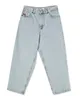 Big Boy Jeans Y2K calças de rua Hip Hop Gótico Bordado Retro Azul Baggy Punk Rock High Wide Trouser 240305