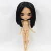 ICY DBS Blyth Doll Serires NoBL 9601 Black short hair JOINT body burning skin with big breast 16 BJD ob24 anime girl 240311