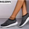 Loafers Flats Sports Shoes Sneakers 2022 Новый весенний летний дизайнер -дизайнерский дизайнер Crystal Mesh Casual уютные лоферы бег дышащие вулканизированные туфли