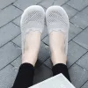 Laarzen dames schoenen vrouwen flats schoenen 2021 adem zacht kleurslip op platte schoenen ballet splitsen comfortabele dames schoen mesh zapatos mujer