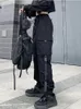 Moda hip-hop joggers spodnie ładunkowe kobiety mężczyźni Pole haremowe Multi-kieszeni wstążki man man drespants Streetwear Casual Mens Pants S-4xl 240309