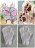 Plush Gloves Winter Mittens Paws Cat Claw Glove Bare gloves Lovely gloves Perform Prop Cute YSY1187882815