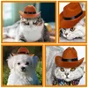 猫のコスチューム耐摩耗性の犬の帽子の装飾織られていないペットの繊細な子犬のアクセサリー