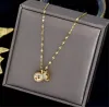 Ожерелья с подвеской из 14-каратного золота Chian для женщин, свадебные украшения с кристаллами для девочек