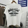 2024ss Tee Branco Homens Mulheres T-shirt de Alta Qualidade Oversize Manga Curta Camisetas Impressão