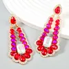 Dangle Earrings For Woman Fashion Colorful With Crystal Pendientes Para Mujer De Boda Design Nueva Bonita Guapa