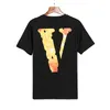 Vlone T-shirt Big "V" Tshirt Men's / Women's Couples Casual Fashion Trend High Street Loose Hip-Hop100% Cotton Printed Round Neck Shirt US Size S-XL 1572
