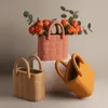 Vases Creative Handbag Bag Ceramic Vase Flower Pot Dining Table Living Room Decoration Abstract Arrangement Crafts