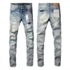 PURPLESS Märke jeans 2024 Spring Designer Mens denim Byxor Fashion Pants Straight Design Retro Streetwear Casual Sweatpants Bjehs