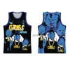 Film Basketball The Gross Sisters Jersey Herren High School Pullover Sport College Vintage Atmungsaktiv Alle Nähte Schwarz Blau Schwarz Weiß Team Reine Baumwolle Ruhestand