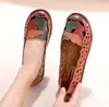 Casual Schuhe 2024 Fashion Echtes Leder Ballerinas Frauen Komfortable Weiche Sohlen Elegante Atmungsaktive Damen Sommer