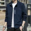 Mens Casual Jacket Youth Fashion Korean Thin Stand Collar Autumn Mens Wear