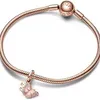 Pink Butterfly Citat Double Pendant Charm Fit Fit Charm Bead Chain Herrkvinnor armband smycken gåva gåva 782555C01 smycken