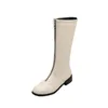 Boots Botas de Mujer 2024 Big Size 32-54 Kne High Women Dxkedja Autumn Winter Pllush Warm Black White Long Platform 20-25