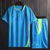 Tuta sportiva da uomo in due pezzi Primavera ed estate Corsa Mattina Notte Allenamento Calcio Abbigliamento casual Z5vk