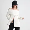 Women's Suits Off-shoulder Coats Sexy Blazer Spring Fashion Outifits Female Long Sleeve Jacket Casual Office Lady Business