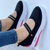 HBP Non Brand Summer New Canvas Textile Solid Colure Low Top Wedge Round Toe Women Courfic Sandals