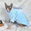 Trajes de gato Sphynx Inverno Roupas Quentes Devon Rex Suave Suéter de Pele Engrossada para Gatos Sem Cabelo Camisa Outfit