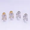 Oorbel 10k massief gouden schroef terug oorbel Gra gecertificeerd Moissanite sieraden Pass Diamond Test Moissanite Stud Oorbellen