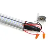 T8 lâmpada led tubo de luz 2ft 18w 2000lm branco claro leitoso capa dupla forma v integrado único dispositivo elétrico tubo luz luz de teto