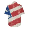 Camisas casuales para hombres Moda Bandera americana 3D Impreso Camisa hawaiana para hombres Mujeres Vacaciones de verano Playa Niño Cool Tops de manga corta