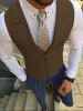 Vesten Heren Pak Vest Zilvergrijs Op maat gemaakte kraag Single Breasted Mannelijke Gentleman Business Vest voor Mannen Trouwjurk Vest 2022