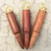 Cool Bullet Cartouche Coloré Bois Naturel Fumer Tabac Épice Miller Dabber Cuillère Bouteille De Rangement Cachette Joint Cas Poche Snuff Snorter Sniffer Snuffer Box