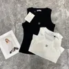 Versão de alto luxo da primavera e verão nova indústria pesada diamante carta camisola de malha magro emagrecimento bottoming topo