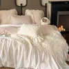 Bedding Sets Svetanya Rose Lace Set Romantic Princess Wedding Duvet Cover Bed Sheet Pillowcases Linens