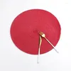 Table Mats 38Cm Round Woven Fashion Solid Color Non-Slip Heat Resistant Cushion Kitchen Party Home Decoration