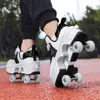 HBP Non-Brand Wheels Children Roller Skate Shoes 4 Wheels Kids Kick Out Boys Girls Walking Outdoor Roller Skate Shoes