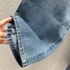 Mode rakt löst jeans med kedjebälte kvinnlig hög midja jeans kvinnor casual design jeans vintage blå denim byxor dam