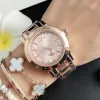 Pan 2024 Moda Marka Saatleri Lady Women Girls Crystal Style Steel Metal Band Kuvars Bilek Saati P71