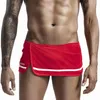 Pantaloncini da corsa 80% cotone Intimo sportivo Palestra di casa per uomo Gonna corta con slip in rete Allenamento fitness Boxer sexy traspiranti