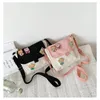 Sacs de rangement coréen mignon petit sac doux soeur fille coeur étudiant épaule japonaise harajuku messager femme noir