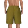 Shorts masculinos listrados verticais ginásio verão amarelo e preto y2k engraçado praia calças curtas masculino esportes rápido seco design troncos