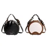 Shoulder Bags Compact And Durable Women's Bag Stylish Handbag PU Round For Modern
