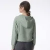 Lu Coat Align Hoody Lemon Cotton Coat New Winter Running Women's Thicked Yoga Fiess Suit Training Top Tight Jackets Women With Thumb 2024