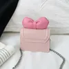 Bolsa das crianças para a menina bonito arco mini moeda bolsa criança e crianças pequeno ombro crossbody saco 240314