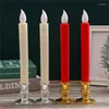 Candle Holders 2/4/6PCS Silver Base Security Smooth Chic Multi-function Modern Table Candlestick Holder